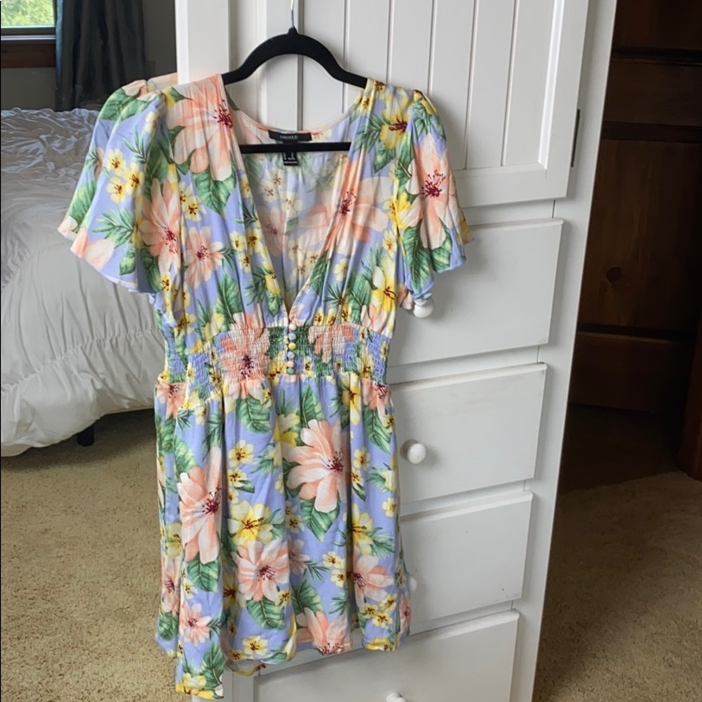 Floral Short Sleeve Dress
